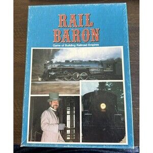 Rail Baron: Game Of Building Railroad Empires * Avalon Hill 1977* Vintage